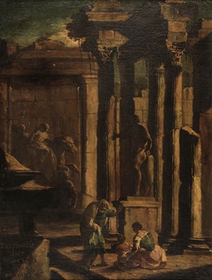 Lot 71 - Panini (Giovanni Paolo, 1691-1765, manner of). Capriccio landscape