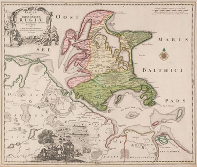 Lot 23 - Germany. Homann (J. B.), Insulae et Principatus Rugiae..., Nuremberg, circa 1730