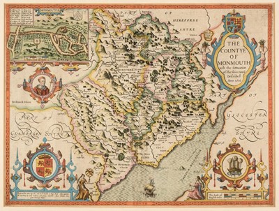 Lot 40 - Monmouth. Speed (John). The Countye of Monmouth..., circa 1627