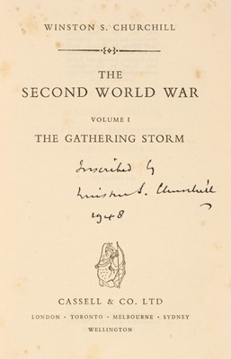 Lot 391 - Churchill (Winston S.) The Second World War, volume 1 only, 1948