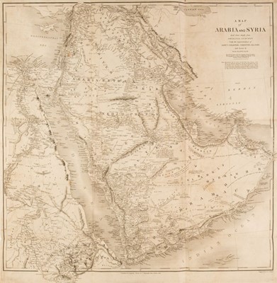 Lot 196 - Arabia. Chesney (Lieut. Colonel), A Map of Arabia and Syria..., 1849