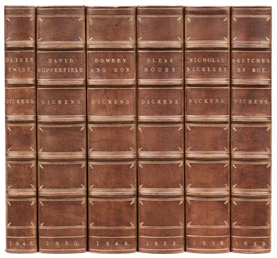 Lot 280 - Dickens (Charles). Oliver Twist; David Copperfield; Dombey and Son, .. 1839