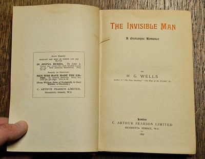 Lot 255 - Wells (H.G.) The Invisible Man, 1st edition, 1897, signed