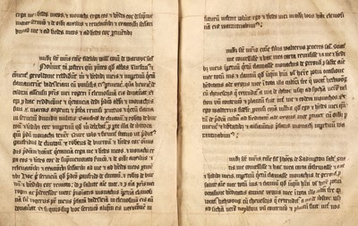 Lot 7 - Cartulary of Garendon Abbey in Leicestershire. Manuscript on vellum, circa 1450