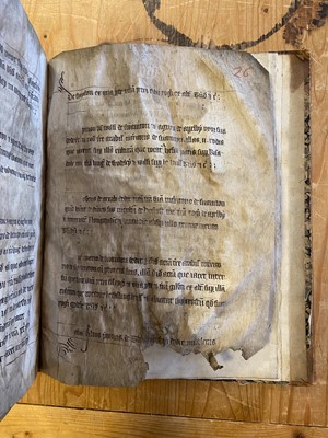 Lot 7 - Cartulary of Garendon Abbey in Leicestershire. Manuscript on vellum, circa 1450