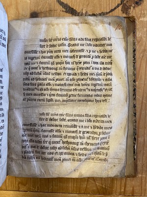 Lot 7 - Cartulary of Garendon Abbey in Leicestershire. Manuscript on vellum, circa 1450