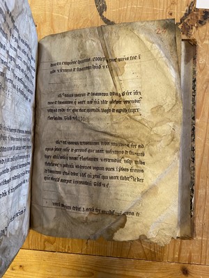 Lot 7 - Cartulary of Garendon Abbey in Leicestershire. Manuscript on vellum, circa 1450