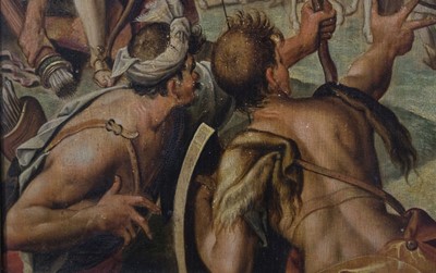Lot 2 - Studio of Hans van Aachen, The Martyrdom of Saint Sebastian, c. 1554, oil on panel