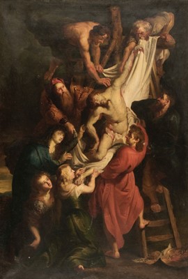 Lot 36 - After Peter Paul Rubens (1577-1640). The Descent from the Cross, after 1614, oil on canvas