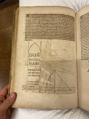 Lot 39 - Dürer (Albrecht). Opera Alberti Dureri, Arnhem: bey Johan Jansen, 1604
