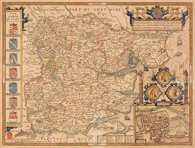 Lot 17 - Essex. Speed (John), Essex devided into Hundreds..., 1676