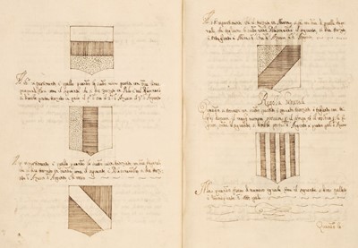 Lot 317 - Italian heraldry manuscript. Regole di Blasone compendiate per il Nobilissimo Colleggio di Parma