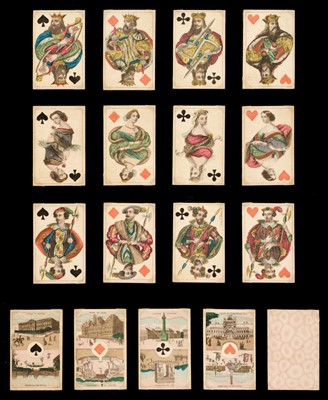 Lot 314 - French playing cards. Cartes Parisiennes, Paris: O. Gibert, circa 1855, & 1 other
