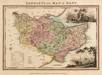 Lot 38 - Langley (Edward). Langley's New County Atlas of England and Wales..., 1818
