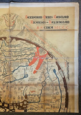 Lot 251 - The Mappa Mundi. Hanc quam videtis terrarum orbis tabulam descripsit..., Edward Stanford, 1872