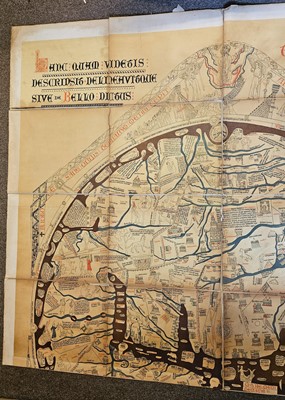 Lot 251 - The Mappa Mundi. Hanc quam videtis terrarum orbis tabulam descripsit..., Edward Stanford, 1872