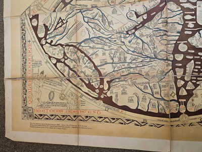 Lot 251 - The Mappa Mundi. Hanc quam videtis terrarum orbis tabulam descripsit..., Edward Stanford, 1872