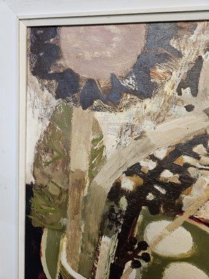Lot 175 - Fedden, Mary,  Still Life with Artichoke Flowers, 1963, oil on board, signed and dated