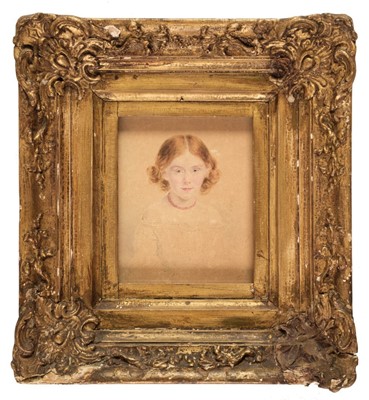 Lot 197 - Horsley (J.J, early 19th century). Portraits of Two Young Girls, 1840