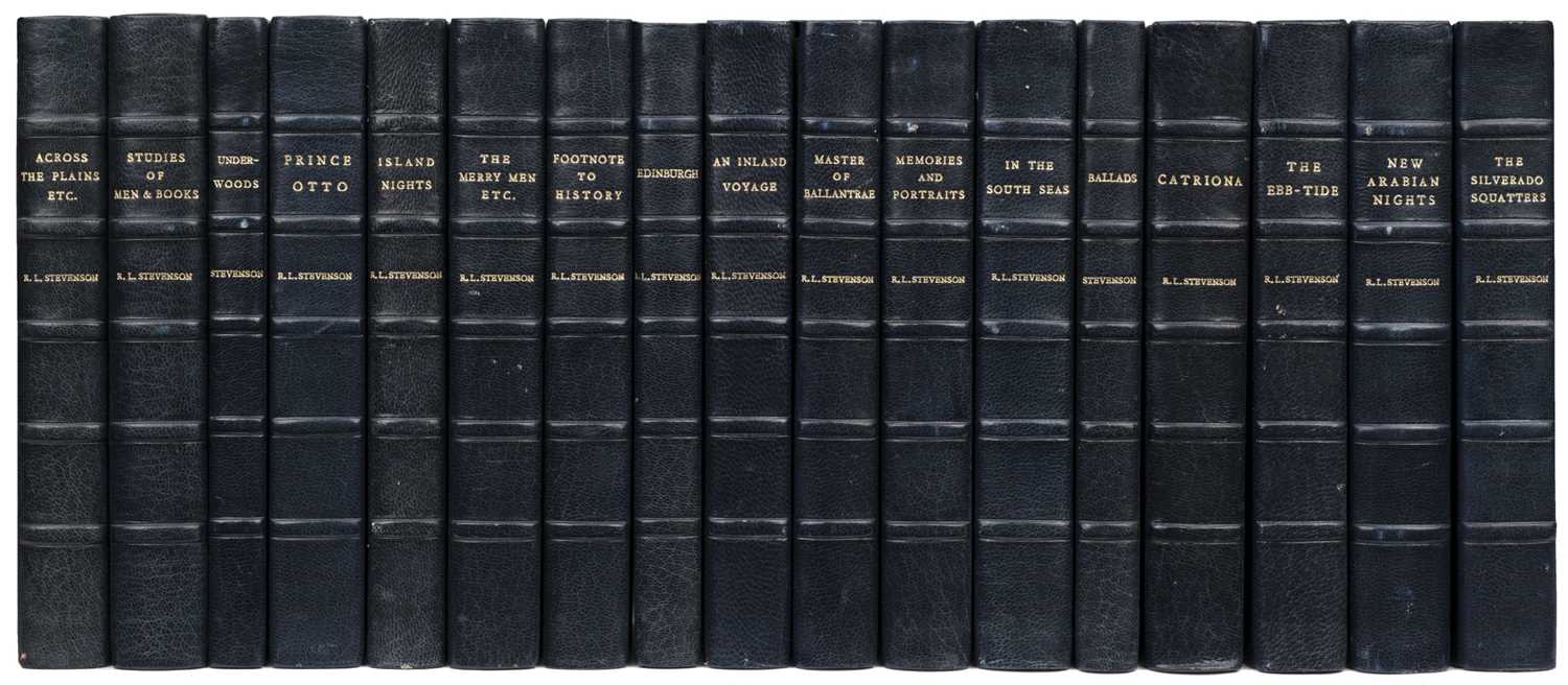 Lot 347 - Stevenson (Robert Louis). Works, 30 volumes, London: Chatto & Windus, 1892-1901