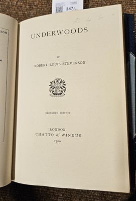 Lot 347 - Stevenson (Robert Louis). Works, 30 volumes, London: Chatto & Windus, 1892-1901