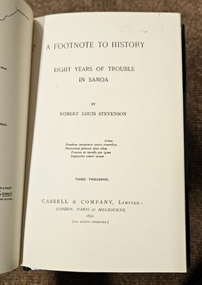 Lot 347 - Stevenson (Robert Louis). Works, 30 volumes, London: Chatto & Windus, 1892-1901