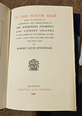 Lot 347 - Stevenson (Robert Louis). Works, 30 volumes, London: Chatto & Windus, 1892-1901