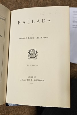 Lot 347 - Stevenson (Robert Louis). Works, 30 volumes, London: Chatto & Windus, 1892-1901