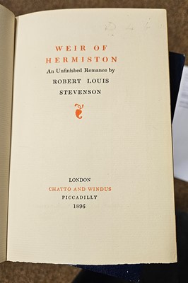 Lot 347 - Stevenson (Robert Louis). Works, 30 volumes, London: Chatto & Windus, 1892-1901