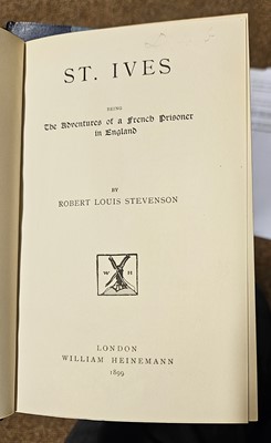 Lot 347 - Stevenson (Robert Louis). Works, 30 volumes, London: Chatto & Windus, 1892-1901