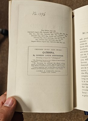 Lot 347 - Stevenson (Robert Louis). Works, 30 volumes, London: Chatto & Windus, 1892-1901