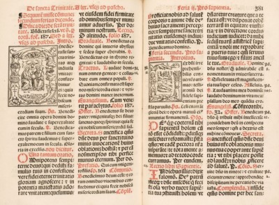 Lot 19 - Missal (Augsburg Use). Missale secundum ritum Augustensis ecclesie, Dillingen, 1555, folio