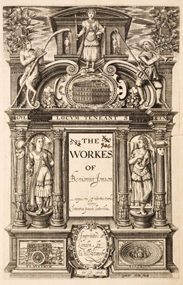 Lot 47 - Jonson (Ben). Workes, 3 volumes, 1st edition, London: Will Stansby, Meighen, Bishop, 1616-40