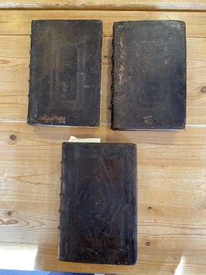 Lot 47 - Jonson (Ben). Workes, 3 volumes, 1st edition, London: Will Stansby, Meighen, Bishop, 1616-40