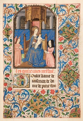 Lot 12 - Book of Hours, Illuminated manuscript on vellum, [France: Rouen, c. 1480]