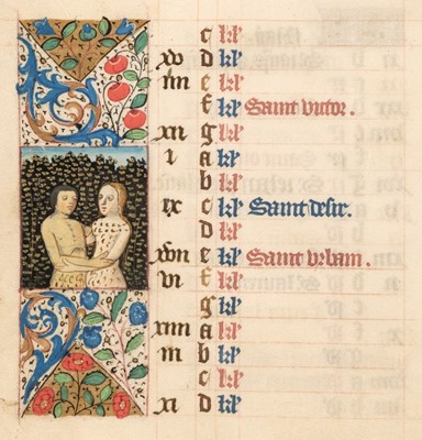 Lot 12 - Book of Hours, Illuminated manuscript on vellum, [France: Rouen, c. 1480]