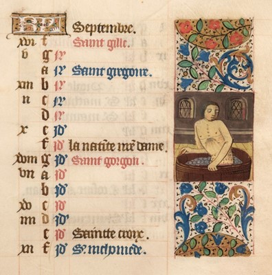 Lot 12 - Book of Hours, Illuminated manuscript on vellum, [France: Rouen, c. 1480]