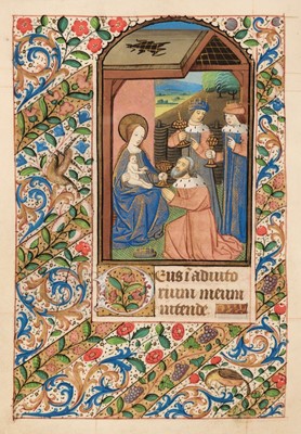 Lot 12 - Book of Hours, Illuminated manuscript on vellum, [France: Rouen, c. 1480]