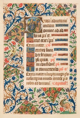 Lot 12 - Book of Hours, Illuminated manuscript on vellum, [France: Rouen, c. 1480]