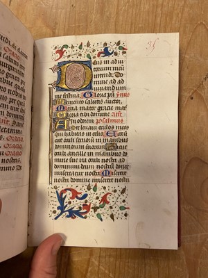 Lot 9 - Book of Hours, Use of Rome, in Latin. Illuminated manuscript on vellum, c. 1460