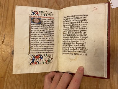 Lot 9 - Book of Hours, Use of Rome, in Latin. Illuminated manuscript on vellum, c. 1460