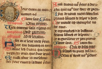 Lot 4 - Book of Hours. Illuminated manuscript on vellum [France, Normandy, early(?) 15th century]