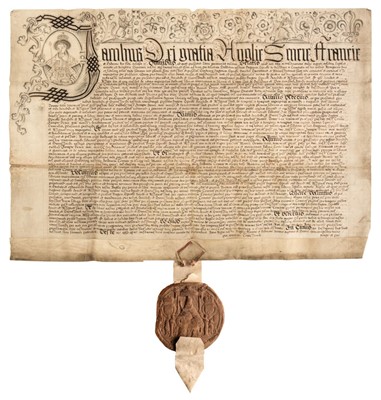 Lot 41 - Phillipps Manuscripts 30120 & 26707. A pair of vellum deeds, 1606 & 1617