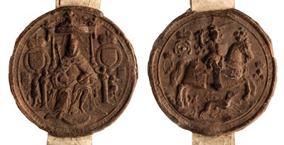 Lot 40 - Somerset Deeds. A group of three vellum deeds relating to Somerset, 1604, 1619 & 1626