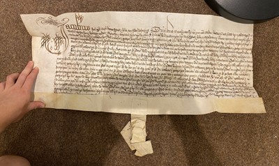Lot 23 - Honywood Family of Essex. A series of seven vellum documents ..., c. 1560-1645