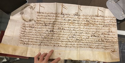 Lot 23 - Honywood Family of Essex. A series of seven vellum documents ..., c. 1560-1645
