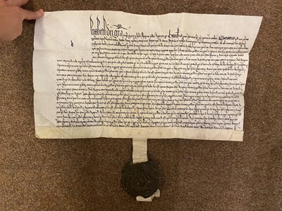 Lot 23 - Honywood Family of Essex. A series of seven vellum documents ..., c. 1560-1645