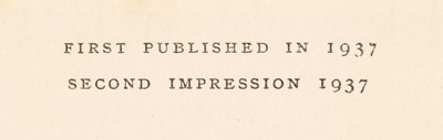 Lot 811 - Tolkien (J. R. R.) The Hobbit, 2nd impression, 1937