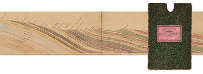 Lot 223 - Geology. Phillips (Wm.). A Vertical Section of the Strata..., of the Lancashire Coal-Field, 1824