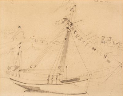 Lot 209 - Wood (Christopher, 1901-1930). Gala Flags, Treboul, 1930, pencil